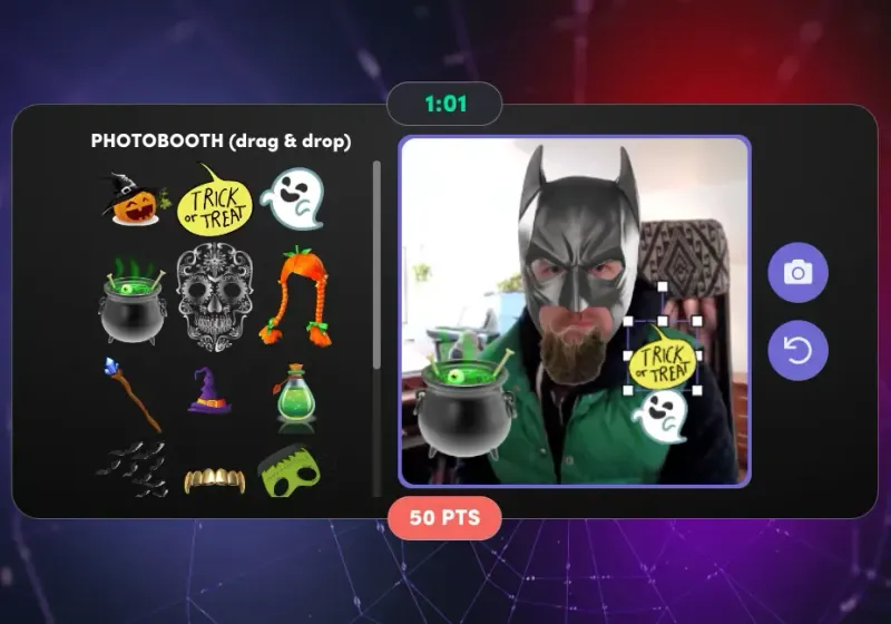 STRIKE A POSE — Halloween Game Show feature