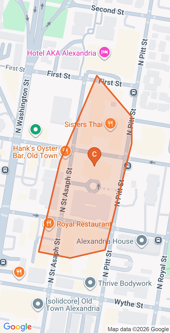 Map of the North End game zone in Alexandria