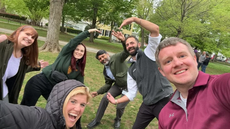 Participants pose together during the Munich Re America Services, Inc Classic Adventure event in Princeton.