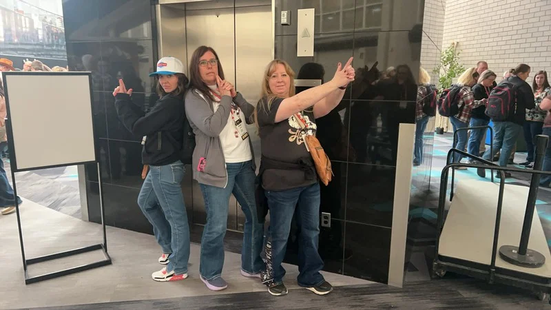 Maverik teammates pose during their Secret Agent adventure in downtown Salt Lake City.