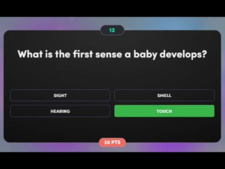 BABY SHOWER TRIVIA — Baby Shower feature